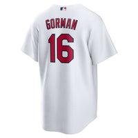St. Louis Cardinals Nolan Gorman Nike White Home Replica Jersey