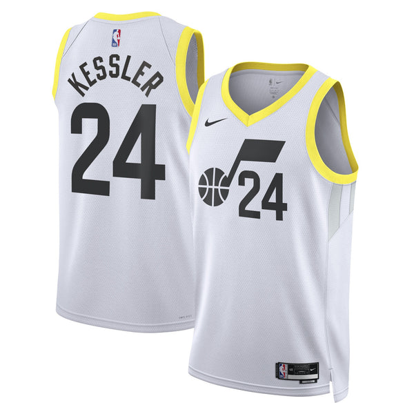 Utah Jazz Nike Association Edition Swingman Jersey - White - Walker Kessler -