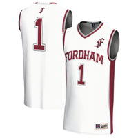 #1 Fordham Rams GameDay Greats Lightweight Collegiate Basketball Fashion Jersey - White
