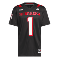 #1 Nebraska Huskers adidas Our Red Burns Brighter Premier Strategy Jersey - Black
