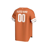 Texas Longhorns GameDay Greats NIL Pick-A-Player Lightweight Collegiate Baseball Fashion Jersey - Texas Orange