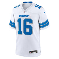 Detroit Lions Jared Goff Nike White Game Jersey