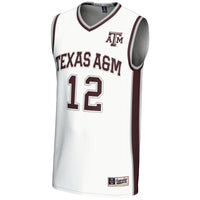 #12 Texas A&M Aggies GameDay Greats Basketball Lightweight Fashion Jersey - White