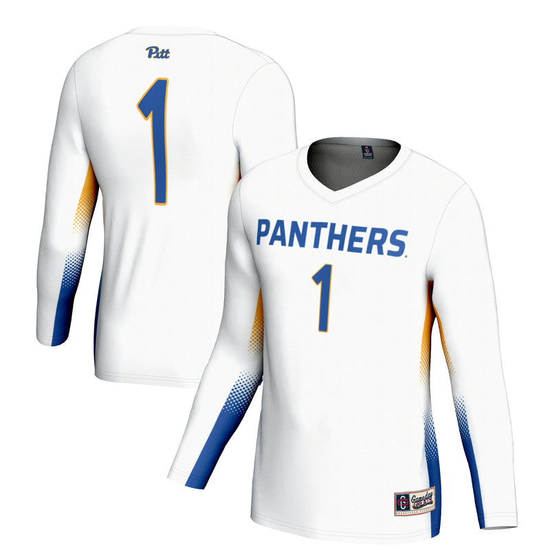 #1 Pitt Panthers GameDay Greats Lightweight Volleyball Jersey - White