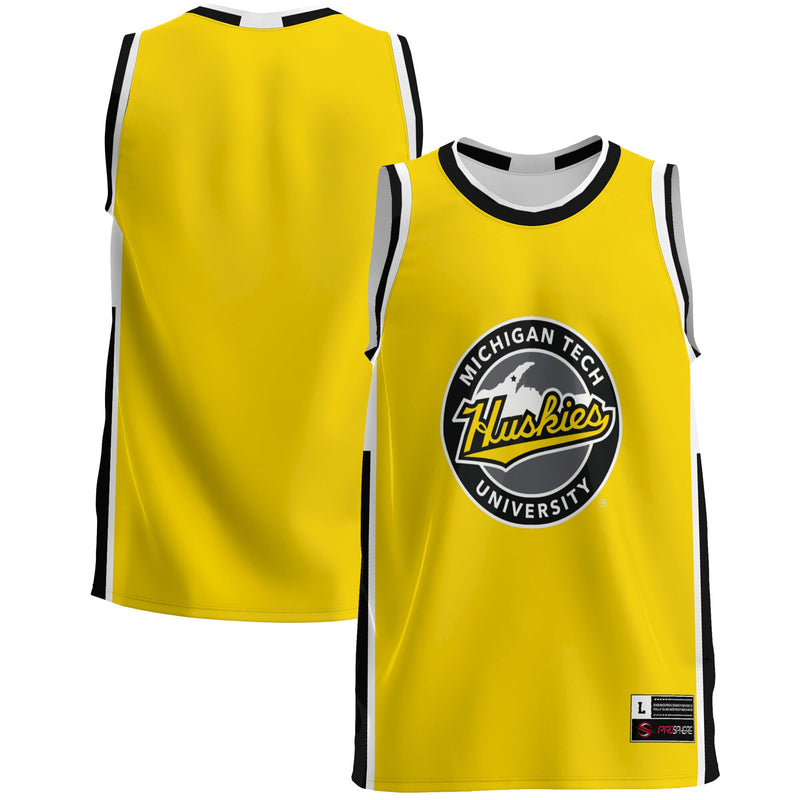 Michigan Tech Huskies GameDay Greats Lightweight Basketball Jersey - Gold