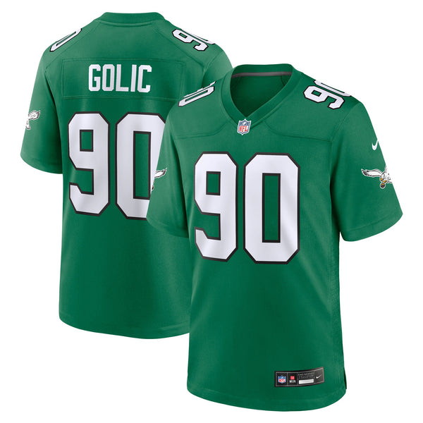 Philadelphia Eagles Mike Golic Nike Kelly Green Retired Player Alternate Game Jersey