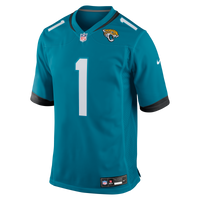 Jacksonville Jaguars Number 1 Groom Nike Teal Game Jersey