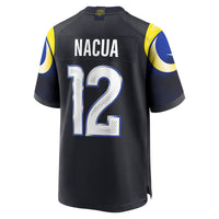 Los Angeles Rams Puka Nacua Nike Midnight Blue 2025 Rivalries Collection Game Jersey