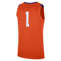 #1 Clemson Tigers Nike Road Replica Jersey - Orange