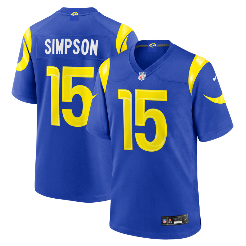 Los Angeles Rams Ty Simpson Nike Royal 2026 NFL Draft First Round Pick No. 13 Team Game Jersey