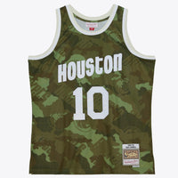 Houston Rockets Mitchell & Ness Sam Cassell 1993 Ghost Camo Swingman Jersey - Green