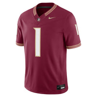 #1 Florida State Seminoles Nike Home Vapor F.U.S.E. Stitched Limited Jersey - Garnet