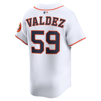 Houston Astros Framber Valdez Nike White Home Limited Player Jersey