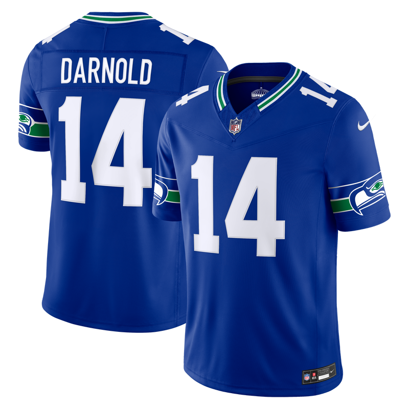 Seattle Seahawks Sam Darnold Nike Royal Alternate Vapor F.U.S.E. Stitched Limited Jersey