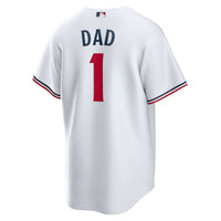 Minnesota Twins Nike White #1 Dad Home Replica Jersey