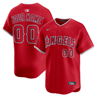 Los Angeles Angels Nike Red Alternate Limited Custom Jersey