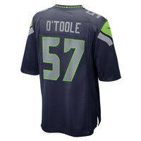 Seattle Seahawks Connor O'Toole Nike College Navy Team Game Jersey