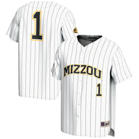 #1 Missouri Tigers GameDay Greats Lightweight Baseball Jersey - White