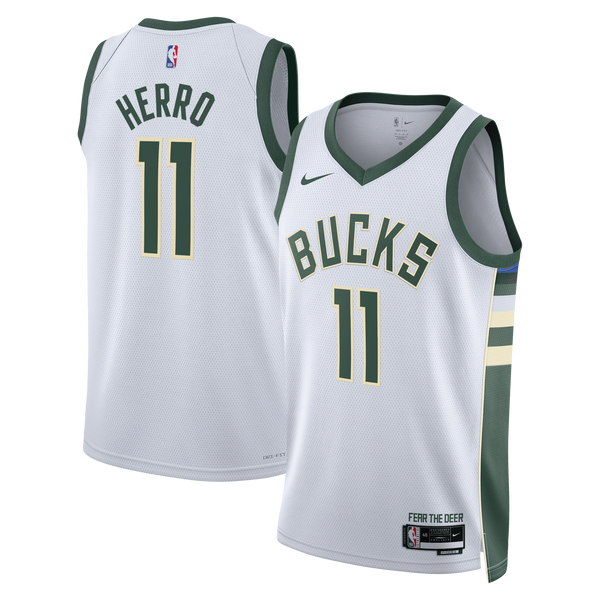 Milwaukee Bucks Association Edition Swingman Jersey - White - Tyler Herro -