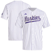 adidas White Washington Huskies Replica Baseball Jersey