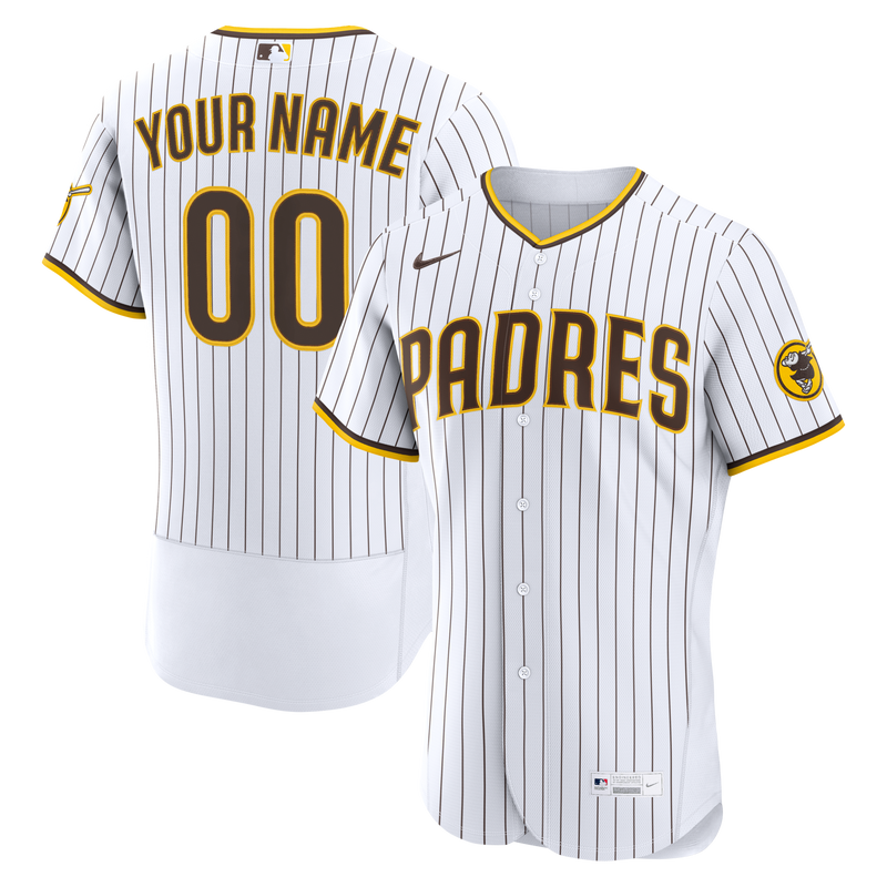 San Diego Padres Nike White Home Authentic Custom Jersey