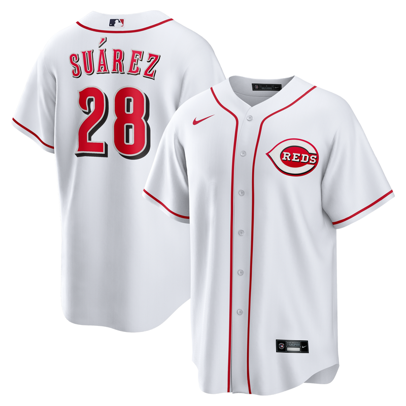 Cincinnati Reds Eugenio Suárez Nike White Home Replica Jersey
