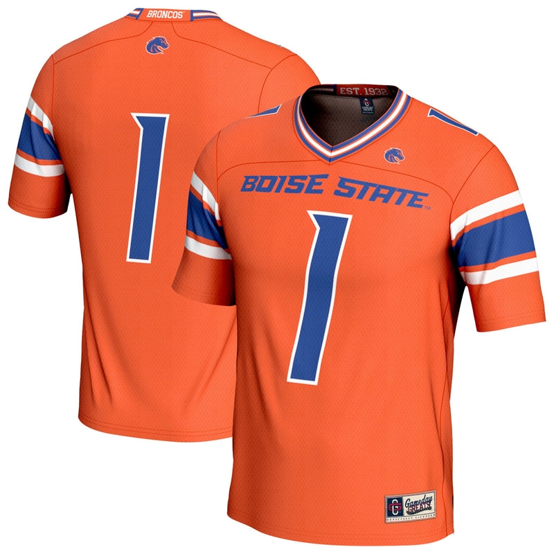 Boise State Broncos GameDay Greats Collegiate Football Lightweight Fashion Jersey - Orange
