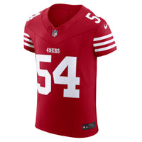 San Francisco 49ers Fred Warner Nike Scarlet Team Vapor F.U.S.E. Elite Jersey