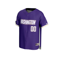Washington Huskies GameDay Greats NIL Pick-A-Player Lightweight Baseball Jersey - Purple