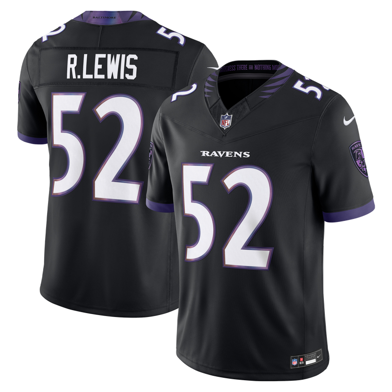 Baltimore Ravens Ray Lewis Nike Black Alternate Vapor F.U.S.E. Stitched Retired Player Limited Jersey