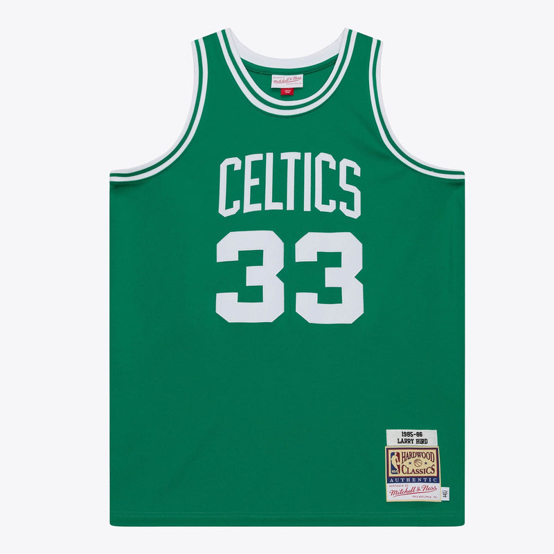 Boston Celtics Mitchell & Ness Larry Bird 1985 Authentic Road Jersey - Kelly Green