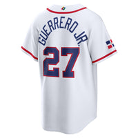 Dominican Republic Baseball Vladimir Guerrero Jr. Nike White 2026 World Baseball Classic Home Stadium Jersey