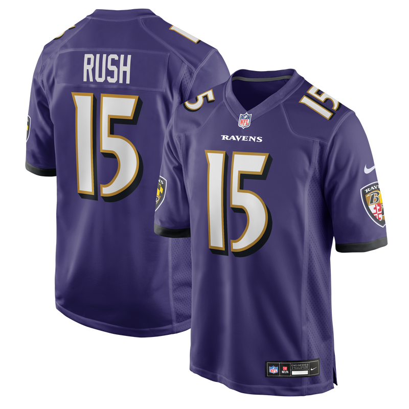 Baltimore Ravens Cooper Rush Nike Purple Team Game Jersey