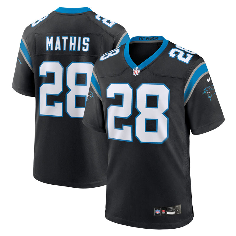 Carolina Panthers Damarri Mathis Nike Black Team Game Jersey