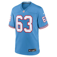 Tennessee Titans Mike Munchak Nike Light Blue Retired Player Alternate Game Jersey