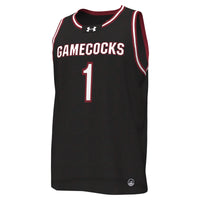 Under Armour #1 Black South Carolina Gamecocks Replica Basketball Jersey