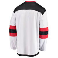 New Jersey Devils Fanatics White Breakaway Away Jersey