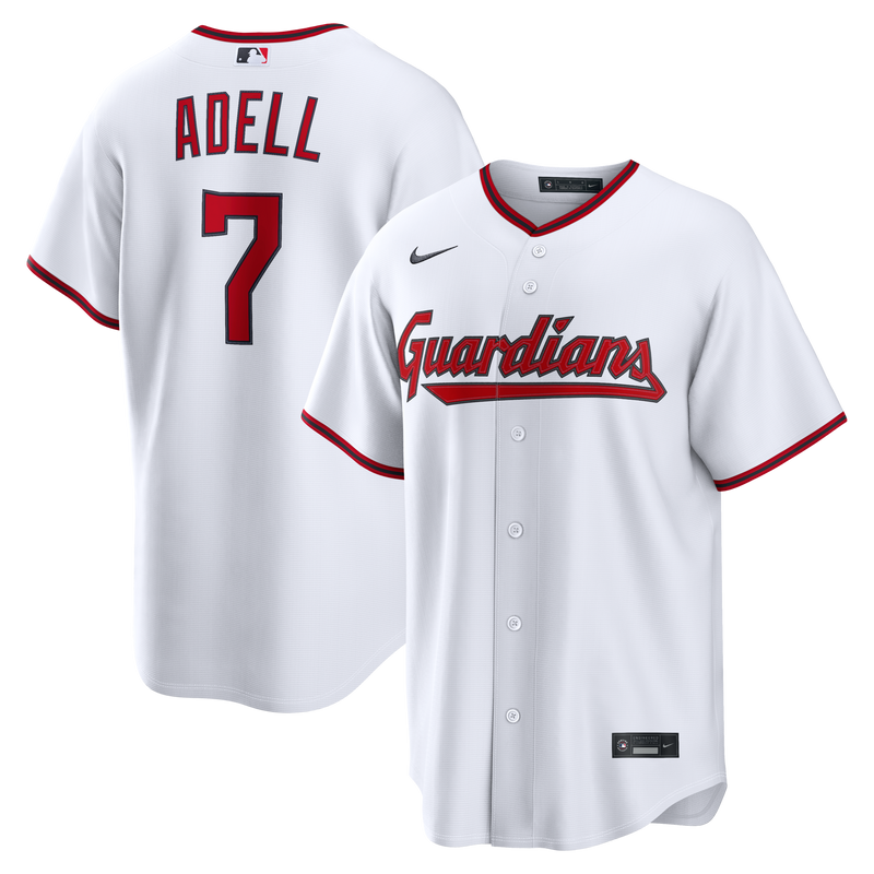 Cleveland Guardians Jo Adell Nike White Home Replica Jersey
