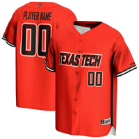 Texas Tech Red Raiders GameDay Greats NIL Pick-A-Player Baseball Lightweight Jersey - Red