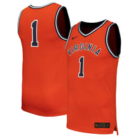 #1 Virginia Cavaliers Nike Throwback Replica Basketball Jersey - Orange
