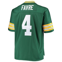 Green Bay Packers Brett Favre Mitchell & Ness Green Big & Tall 1996 Retired Player Replica Jersey
