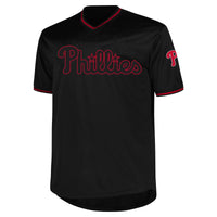 Philadelphia Phillies Profile Black Big & Tall Pop Fashion Jersey