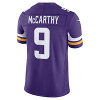 Minnesota Vikings J.J. McCarthy Nike Purple Team Vapor F.U.S.E. Stitched Limited Jersey