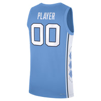 North Carolina Tar Heels Jordan Brand NIL Pick-A-Player Basketball Jersey - Carolina Blue