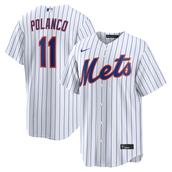 New York Mets Jorge Polanco Nike White Home Replica Jersey