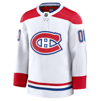 Montreal Canadiens Fanatics White Away Premium Custom Jersey