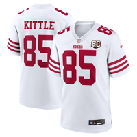 San Francisco 49ers George Kittle Nike White 80th Anniversary Game Jersey