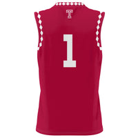 #1 Temple Owls GameDay Greats UnisexLightweight Basketball Fashion Jersey - Red