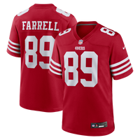San Francisco 49ers Luke Farrell Nike Scarlet Team Game Jersey