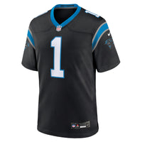Carolina Panthers Number 1 Dad Nike Black Game Jersey